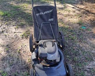 $140 - Murray lawn mower 22.inch -140 cc Briggs & Stratton Walk Behind Gas Self-Propelled Lawn Mower with Front Wheel Drive and Bagger