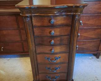 $150. tall jewelry tower/chest (not included in bed set)