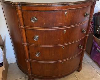 $250 - Heckman bow front chest drawers (4)