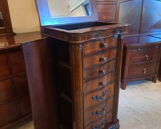 $150. tall jewelry tower/chest 