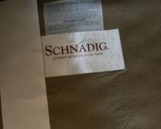 $100 - Schnadig brand club chair white & grey - Also another one club chair with ottoman ($160)