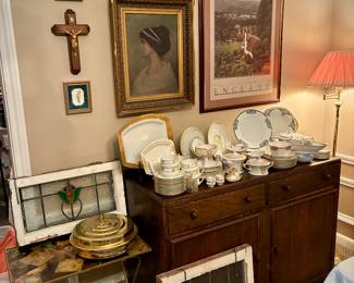 A pair of Antique American farmhouse sideboards, c. 1900