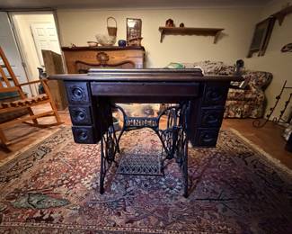 Singer sewing machine.