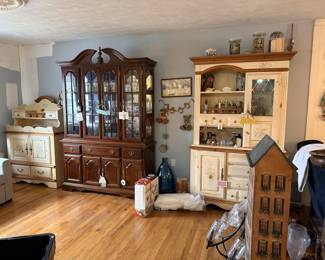 China, various decor, cabinets.