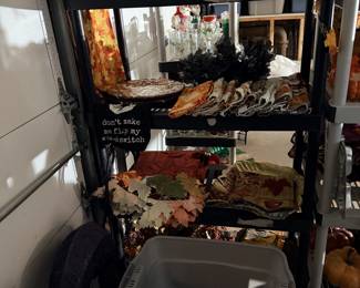 Holiday decor: Fall, Halloween, Thanksgiving, Christmas, Valentine's Day, St. Patrick's Day, Easter, Fourth of July, party supplies, baking supplies.