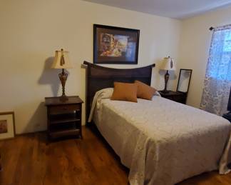 Queen sized bed, dresser and side tables in excellent condition 
