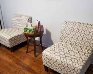 Attractive chairs with table are in superb condition.