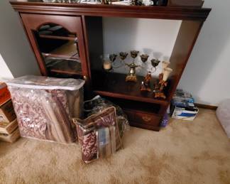 Japanese made white and blue George and Martha Washington figurines among the many treasures.