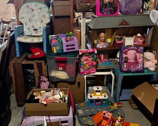 Toy land Vintage Tonka Truck, Barbies and Doll accessories