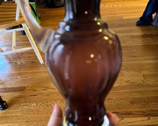 Root Beer opalescent Vase