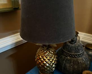 Brass Pineapple Lamp