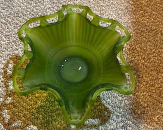 Westmoreland “Green Satin”Glass Bowl