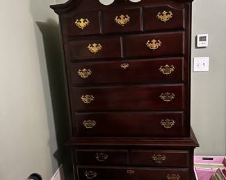 Kincaid Mahogany Highboy Chest