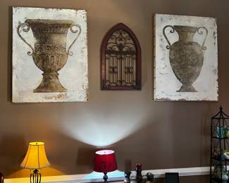 Assorted Tables and Lamps and Decor