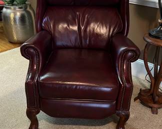 Wingback Leather Recliner