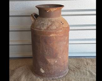 Antique milk can