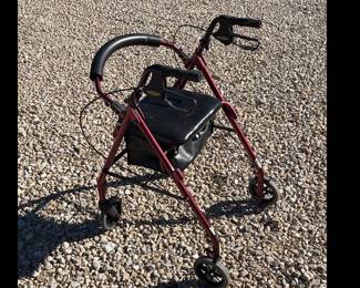 Drive four wheel medical walker with brakes and seat SN5D R6RD