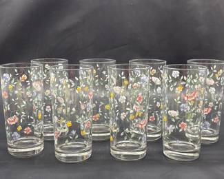 (8) Johnson Bros. Summer Chintz 16oz Tumblers