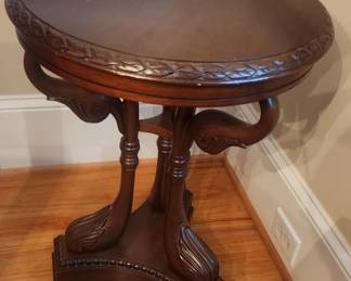 Ornate small round table