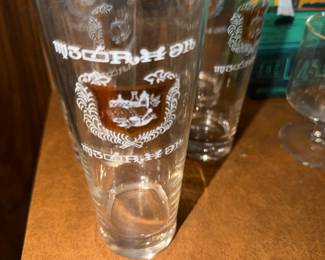 Mid Century Alchemy Symbols High Ball Glasses