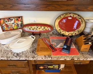 Decorative Platters, French White, Crate Barrel