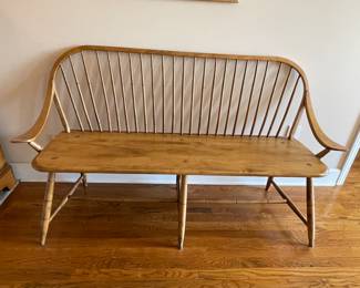 Shaker style deacon's bench