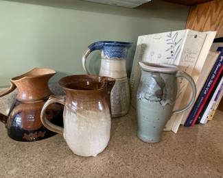 Southern pottery pitchers, recipe books