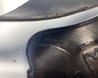 WW2 TANKERS 1911 PISTOL HOLSTER ENGER-KRESS WITH ADDITIONAL LEATHER POUNCH