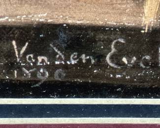 BELGIAN ARTIST CHARLES VAN DEN EYCKEN, CIRCUS ENTERTAINERS FRAMED PRINT NO SHIPPING PICKUP ONLY