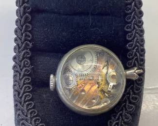 VINTAGE HARMAN 7 JEWEL PENDANT WATCH WATCH RUNS BUT MISSING SECONDS HAND