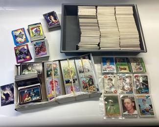 LARGE CARD COLLECTION, BASEBALL, DC, STAR TREK, TERMINATOR,AND MUCH MORE