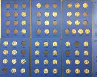 WASHINGTON HEAD QUARTER COLLECTORS BOOKS 47 QUARTERS 1935 TO 1964