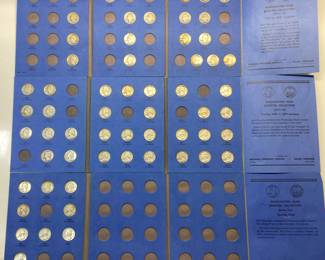 WASHINGTON HEAD QUARTER COLLECTORS BOOKS 47 QUARTERS 1935 TO 1964