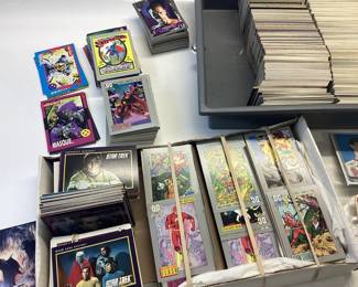 LARGE CARD COLLECTION, BASEBALL, DC, STAR TREK, TERMINATOR,AND MUCH MORE