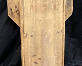 ANTIQUE WOODEN REGULATOR A, WALL CLOCK, ANSONIA CLOCK COMPANY, MISSING DIAL COVER, HAS KEY