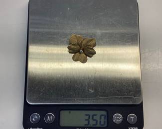 ANTIQUE CRANE AND THEURER VTG 14k DIAMOND BROOCH EARLY 20th CENTURY ART NOUVEAU PANSY BROOCH FROM CRANE AND THEURER COMPANY NEWARK N.J. THIS BROOCH FEATURES A EUROPEAN CUT DIAMOND IN 14k GOLD WEIGHING 3.5 GRAMS. CLASSIC ANTIQUE AMERICAN JEWELRY AT IT’S BEST.