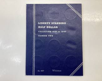 LIBERTY STANDING HALF DOLLAR COLLECTORS BOOK 18 LIBERTY HALF DOLLARS 1937 TO 1946