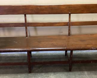 ANTIQUE AMERICAN COLONIAL FARMHOUSE DEACON’S BENCH NO SHIPPING PICKUP ONLY