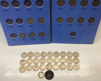 41) LIBERTY HEAD NICKELS AND 1834 LARGE CENT ALSO KNOW AS V NICKEL