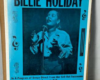 vintage Billie Holiday poster