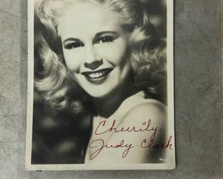 signed Judy Clark photo