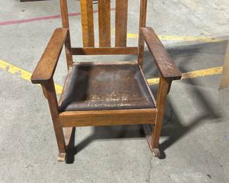 Oak Mission rocker