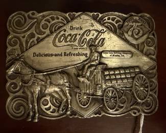 1976 Brass Coca-Cola Bergamot Belt Buckle