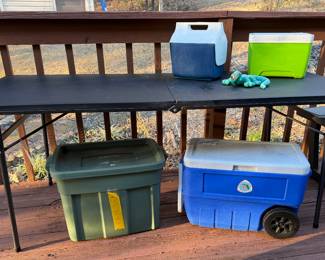 Coolers
Black Folding Table