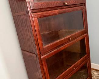 Four Stack Oak Barrister Bookcase