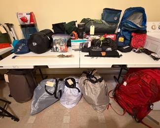 Various Hiking and Camping Gear.  