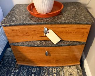 1 of 2 MCM Style Bedside Table