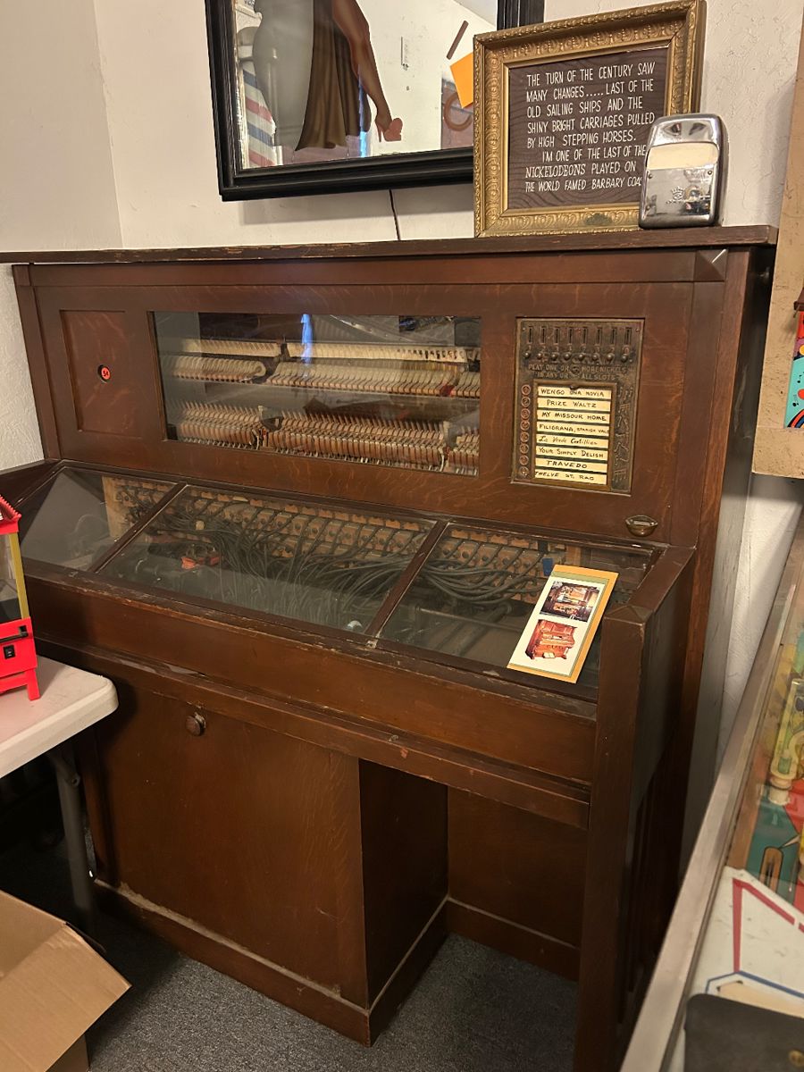 Coin operated player piano