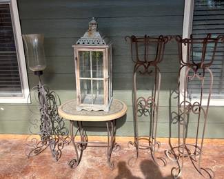 Wrought iron patio