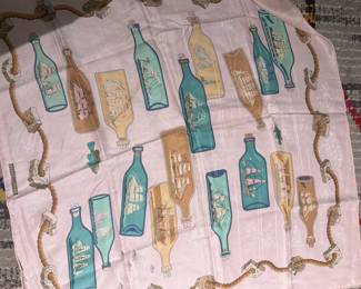 Hermes scarf Bouteilles à la mer silk scarf 